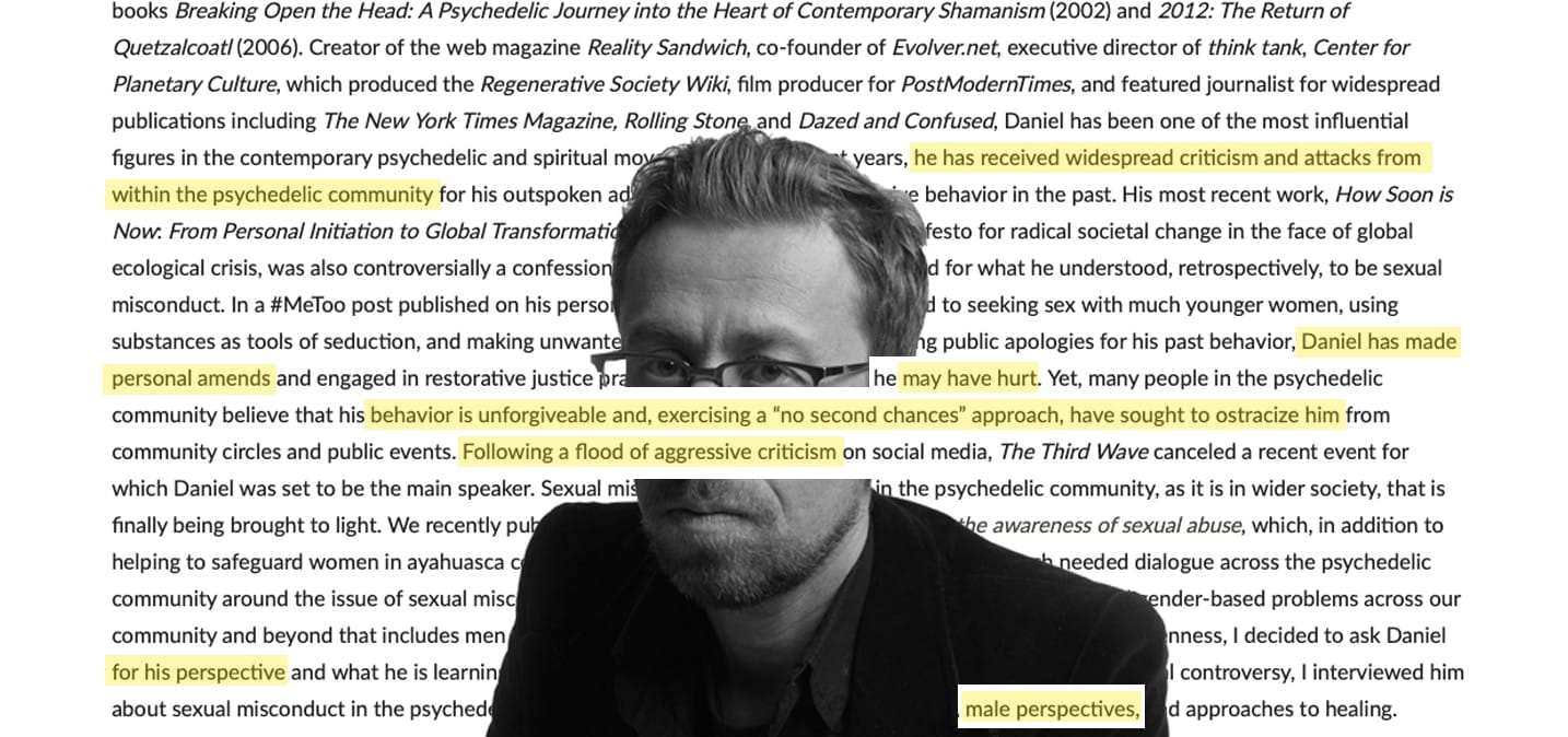 #6 – Abusing Power: Taking Predatory Daniel Pinchbeck At His Word