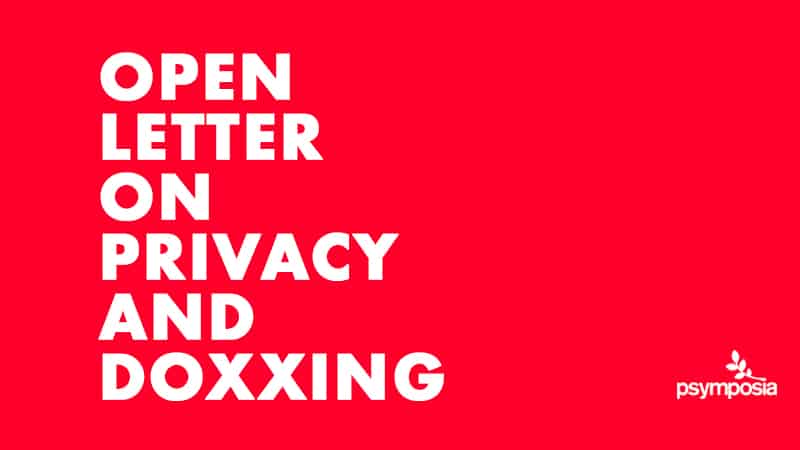 Open Letter to MAPS Canada, MAPS, and MAPS PBC on Data Privacy and Doxxing