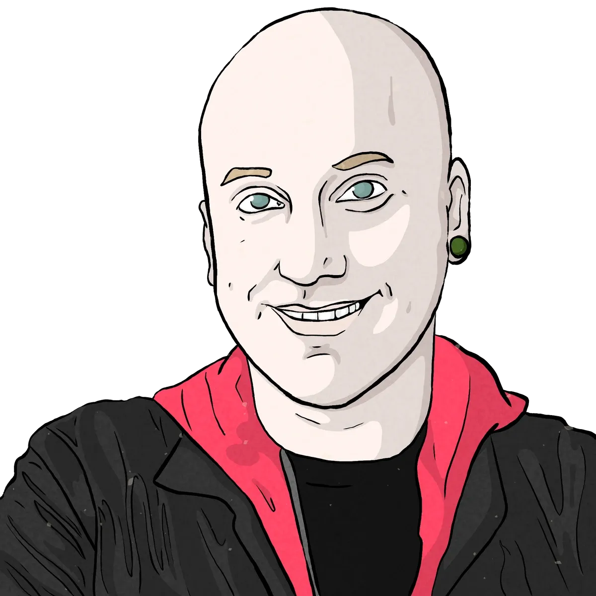 Illustrated portrait of Brian Pace