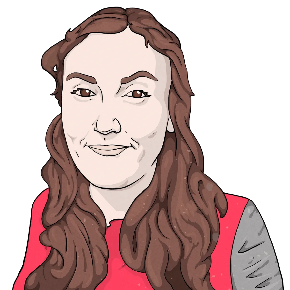 Illustrated portrait of Neşe Devenot