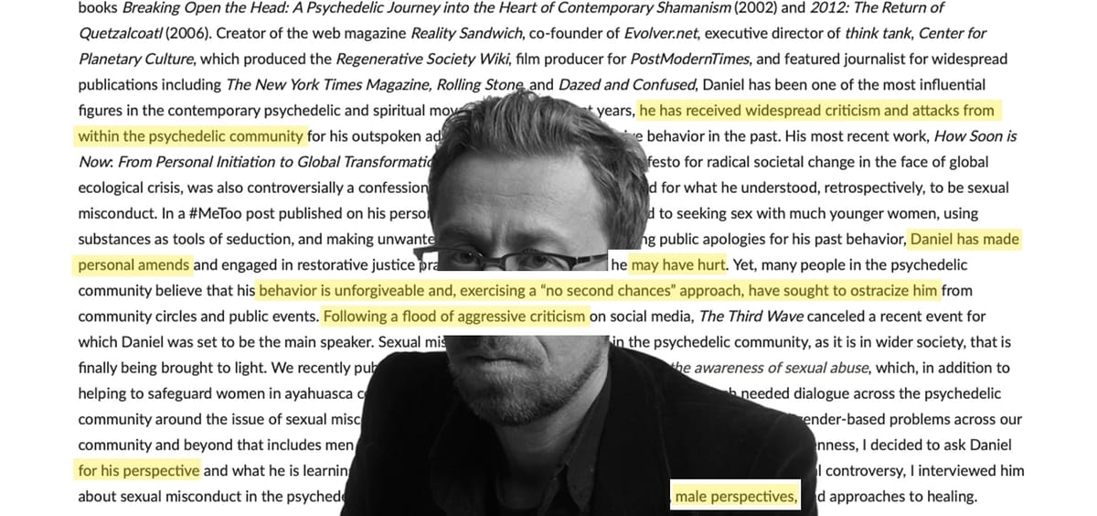 #6 – Abusing Power: Taking Predatory Daniel Pinchbeck At His Word