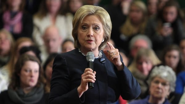 J Walking along Hillary Clinton’s Campaign Trail