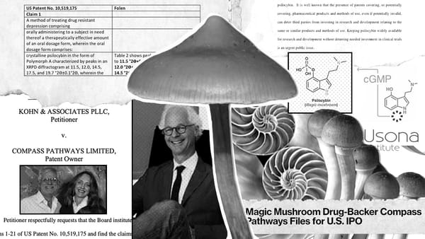 As COMPASS Pathways continues its attempts to build a psychedelic monopoly, Usona Institute keeps publishing open research